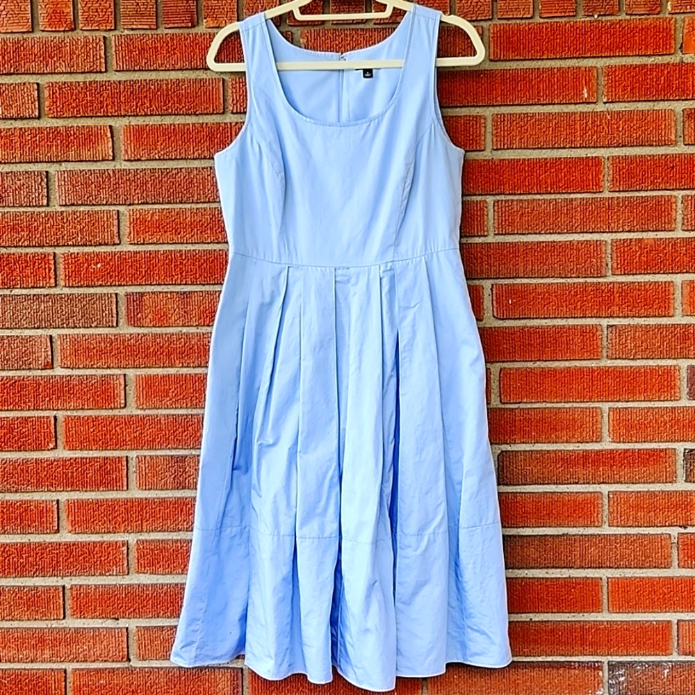 Ann Taylor Midi Dress Sky Blue